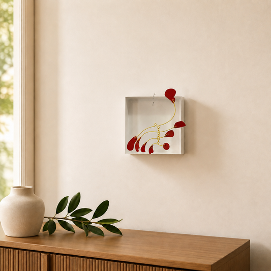 BANDADA — Escultura Cinética de Pared | 23×23cm
