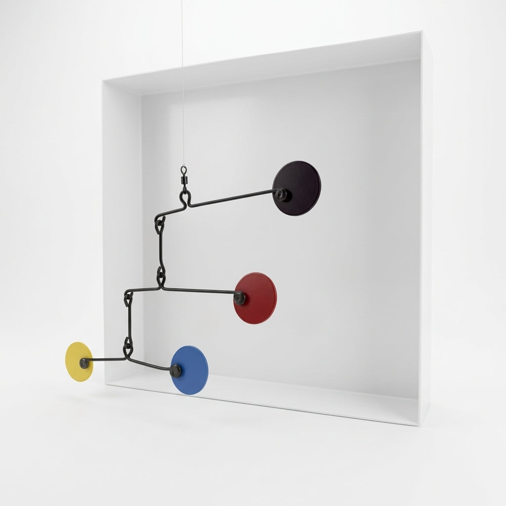 CONTRAPUNTO — Escultura Cinética de Pared | 23×23cm