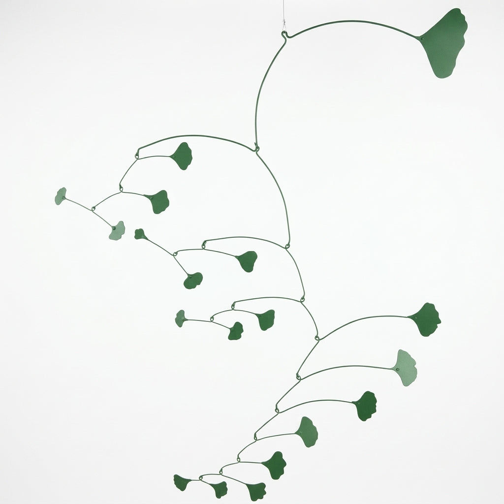 GINKGO — Escultura Cinética para Colgar | Diseño Botánico 100×110cm